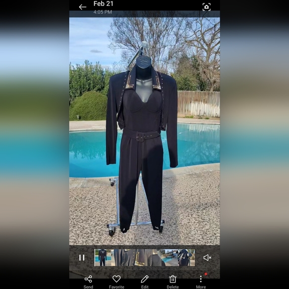 Vintage PG COLLECTIONS Ginger Bort Sz 8 (5/6) Excellent Condition  Black - Picture 15 of 15